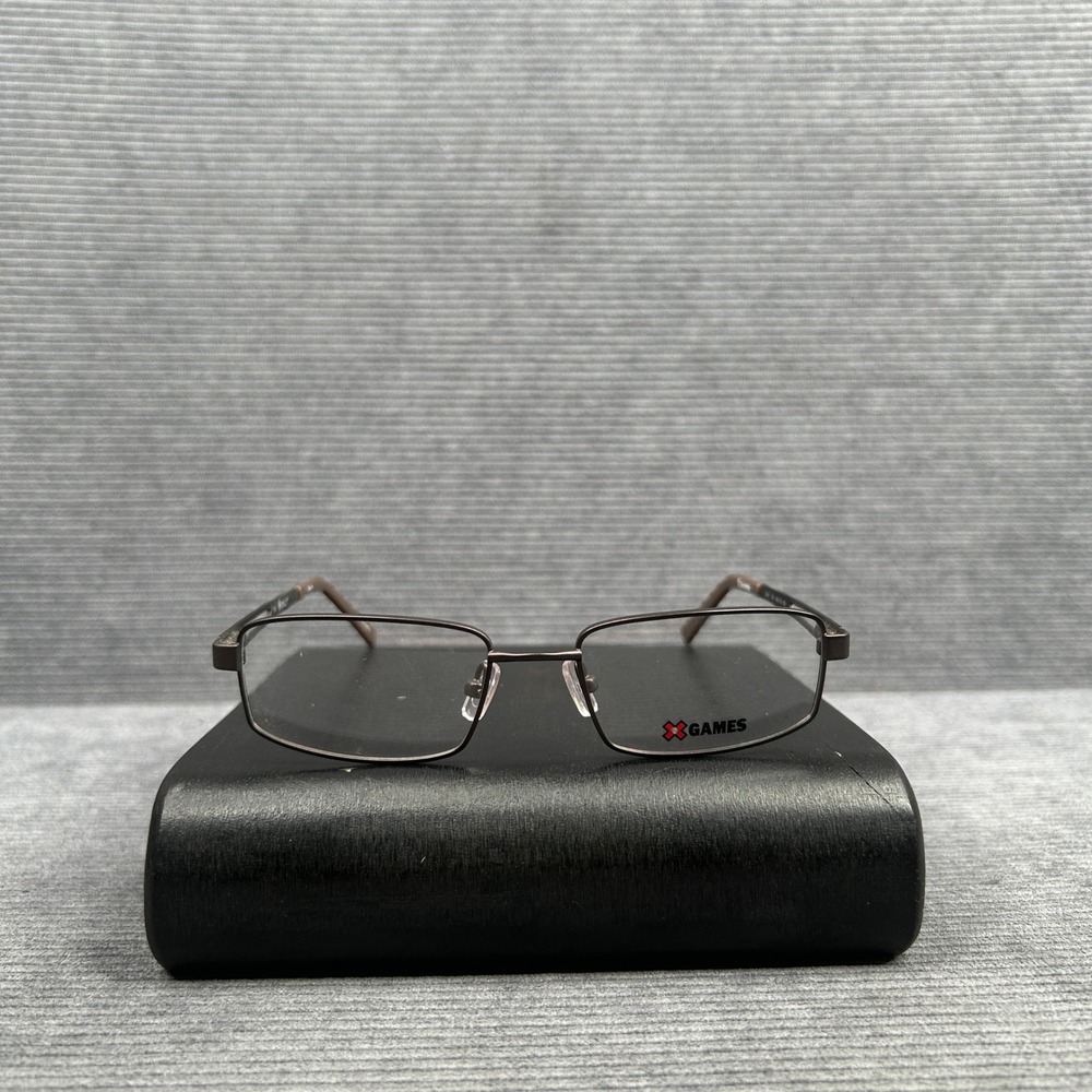 X Games Surf 210 Flexon Y2k Eyeglass Frames Brown Rectangular 49-17-135 ESPN